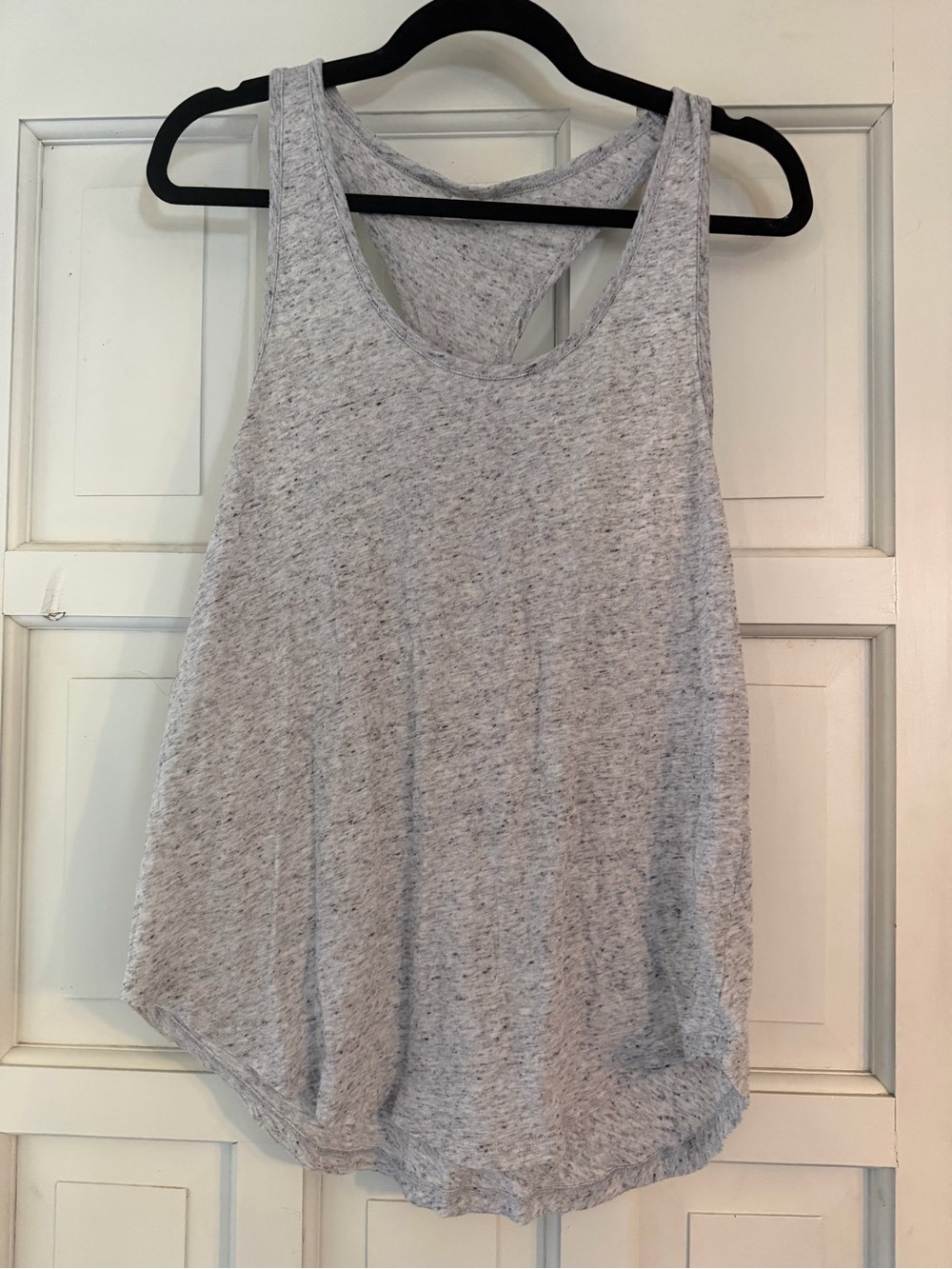 PINK Victoria's Secret Light Heather Gray Racerback Tank